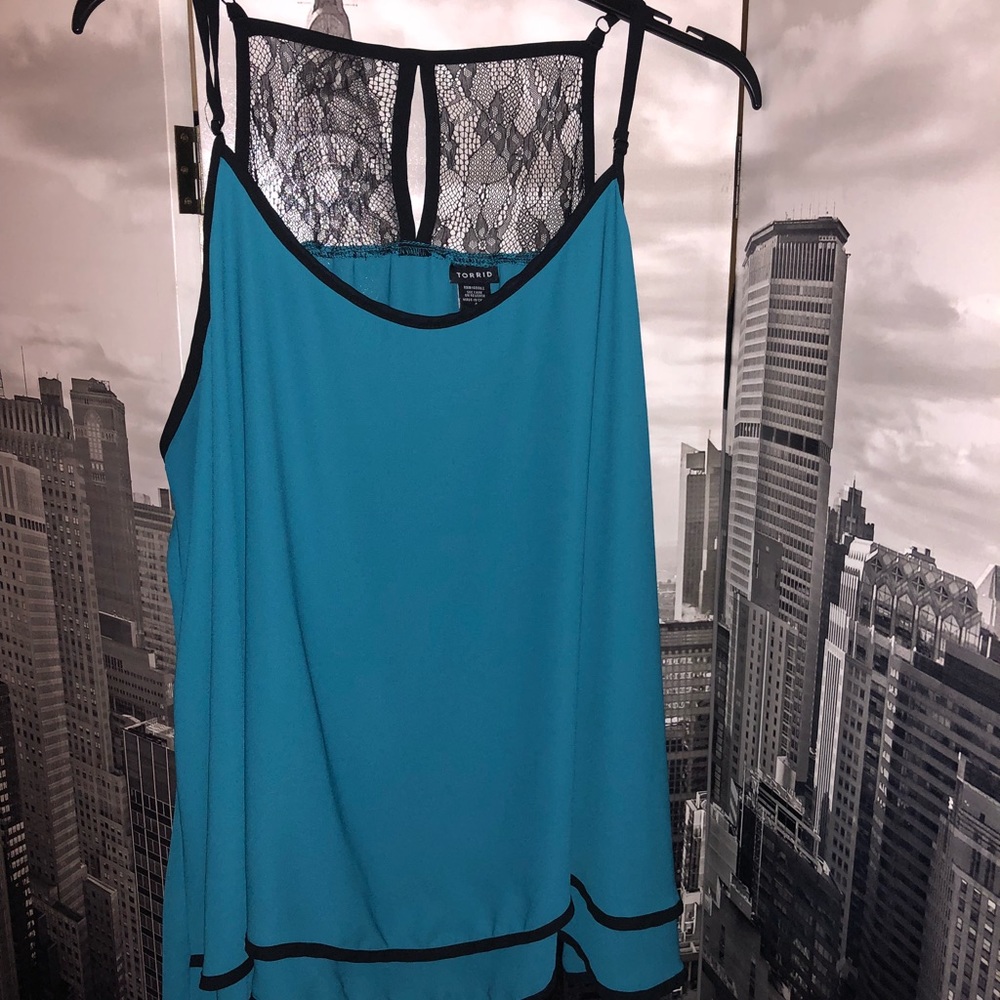 Turquoise torrid size 4 tank top